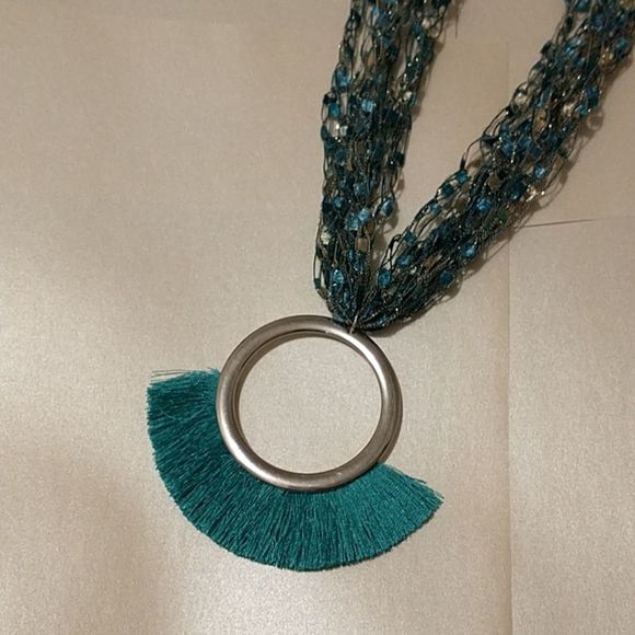 Ladder Ribbon Hand Croched Necklace! - Picture 9 of 9